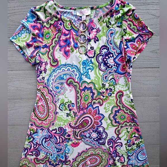 IVY ROAD paisley flowy dress new w tags small msrp $68 - Picture 3 of 13